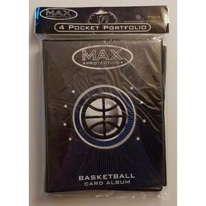 Max Protection Basketball Card Album 4 Pocket‎ Portfolio Card Protection Binder